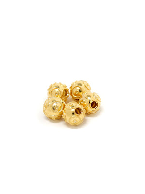 Contas de Viana avulso (6mm) - Ouro 19 Quilates