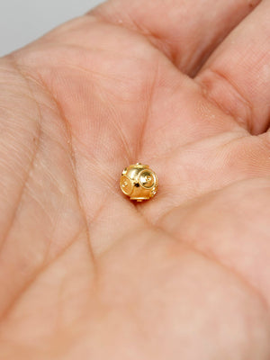 Contas de Viana avulso (6mm) - Ouro 19 Quilates