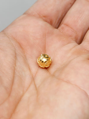 Contas de Viana avulso (8mm) - Ouro 19 Quilates