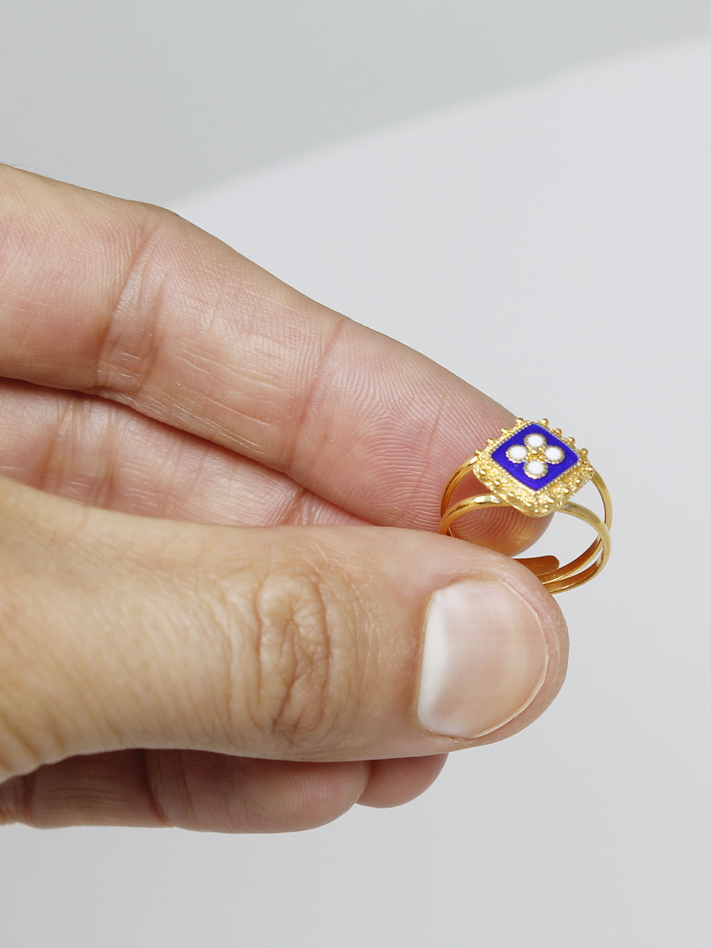 Anel Caramujo Quadrado