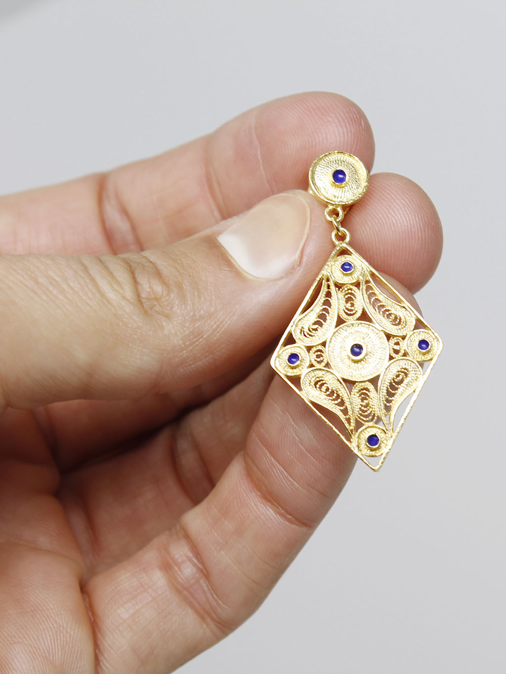 Brincos Losango Esmalte