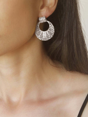 Brincos Escultural M (2060938215483)