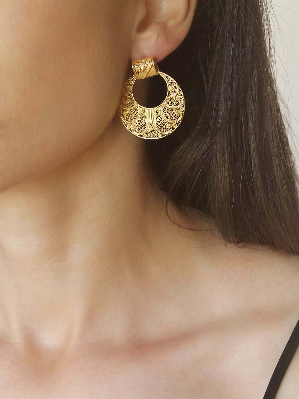 Conjunto Escultural M - Pendente e Brincos (4324887953467)