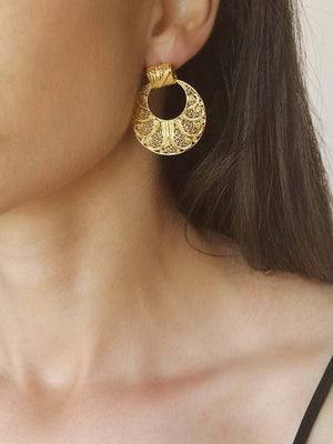 Conjunto Escultural M - Pendente e Brincos (4324887953467)