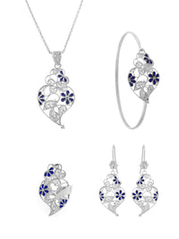 Seletiva Set — Pendant, Earrings, Ring and Bracelet – Sterling Silver