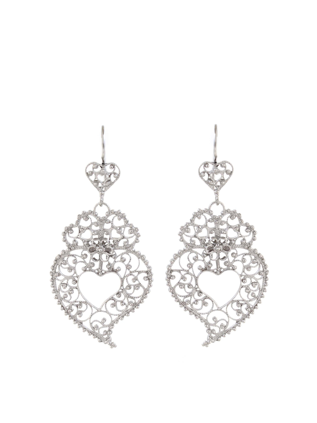 Apaixonada III - Brincos coração de viana em filigrana (8882983249)