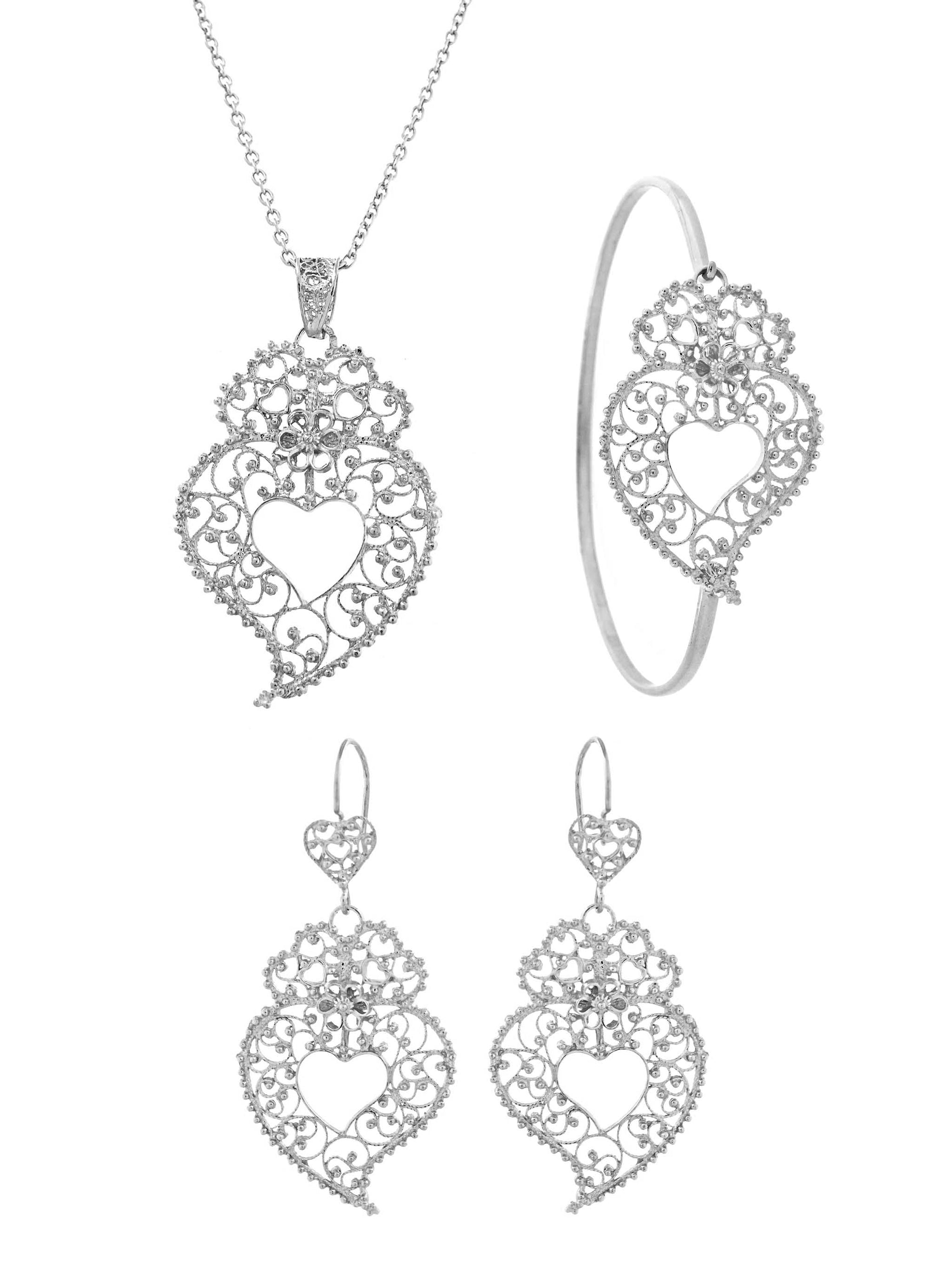 Conjunto Apaixonada - Pendente, Brincos e Pulseira (4326447874107)