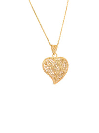 Fátima Filigree Medallion - Size S – Gold-Plated Silver