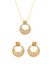 Conjunto Escultural S - Pendente e Brincos (4324889362491)