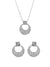 Conjunto Escultural S - Pendente e Brincos (4324889362491)