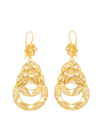 Cordial Filigree Earrings – Gold-Plated Silver