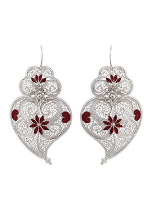 Brincos Fatal III coração de viana (9942163025)