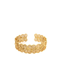 Esplêndida II — Filigree Bangle – Gold-Plated Silver