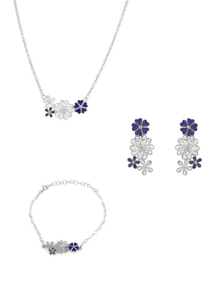 Flor de Liz Set - Necklace, Earrings and Bracelet (4336586096699)