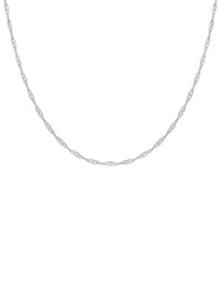 Singapore S Wire in Silver and Gold 9/19K (45cm) (2071725113403)