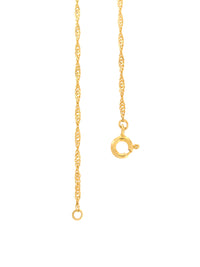 Singapore S Wire in Silver and Gold 9/19K (45cm) (2071725113403)