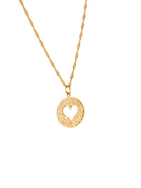 Ardent Heart Medallion – Gold-Plated Silver