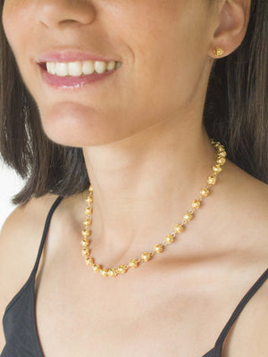 Conjunto Contas - Colar, Brincos e Pulseira (4336640655419)