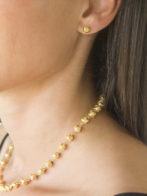 Conjunto Contas - Colar, Brincos e Pulseira (4336640655419)