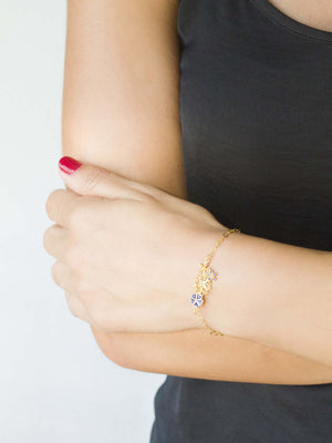 Flor de Liz Set - Necklace, Earrings and Bracelet (4336586096699)