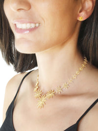 Floral Invasion Necklace – 9K Gold / 19K Gold