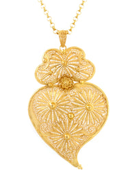 Manta Floral L – Prata Dourada