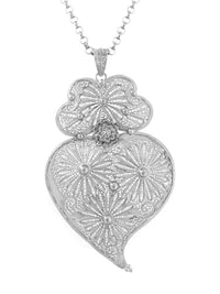 Manta Floral L – Prata