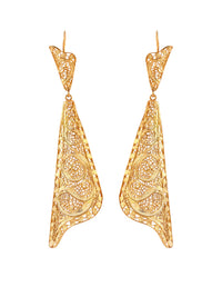 Xaile L Filigree Earrings – Gold-Plated Silver