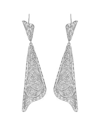 Xaile L Filigree Earrings – Sterling Silver