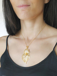 Classic Heart 6cm in 19K Gold