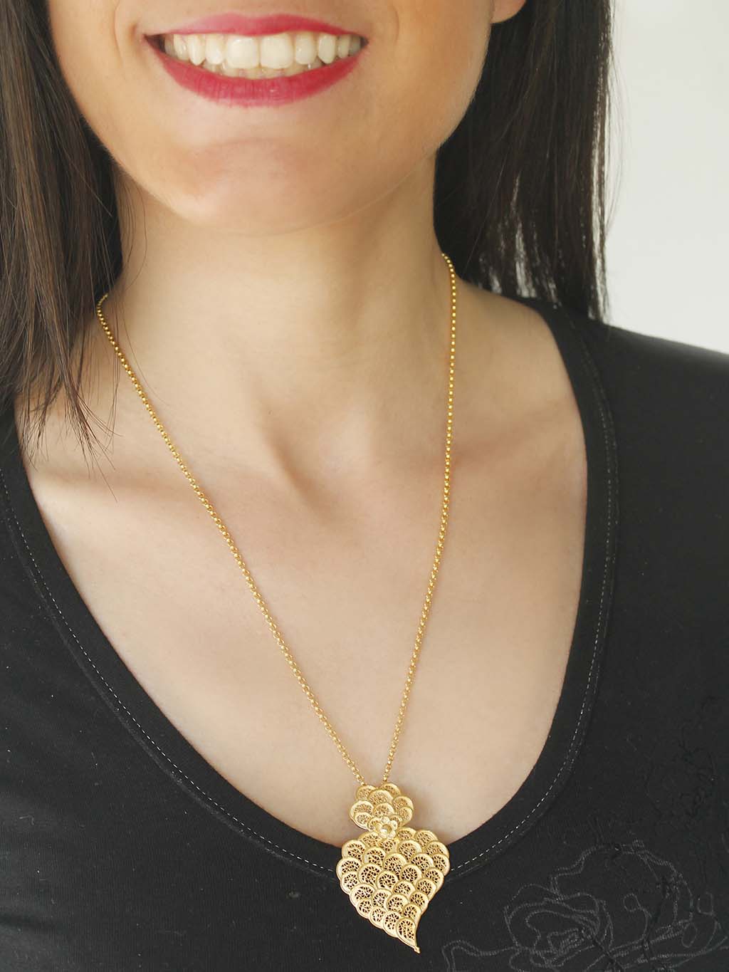 Jovial (tamanho M) - Coração de filigrana (5428569145494)