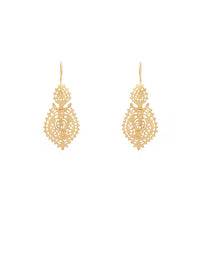 Queen Earrings 3.5cm in 19K Gold