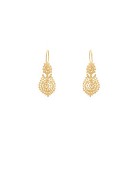 Queen Earrings 2.5cm in 19K Gold