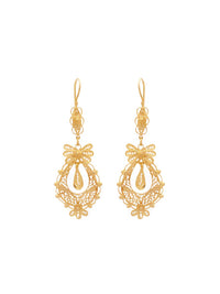 Princess Earrings (Size S) – Gold-Plated Silver