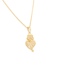 Traditional Heart 2.2cm in 19K Gold