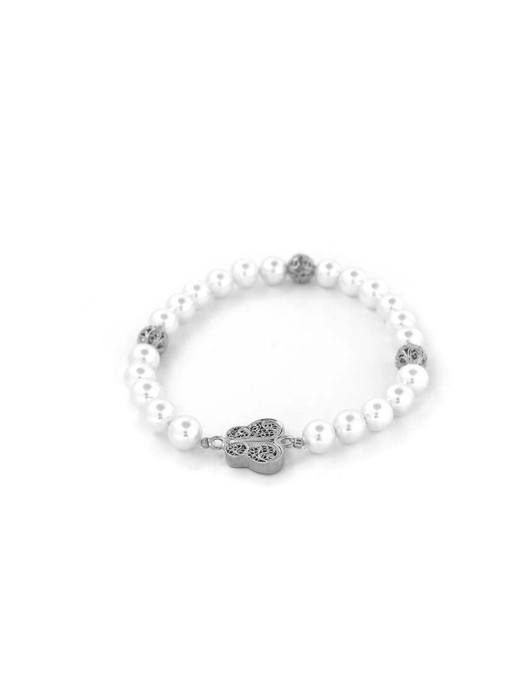 Pulseira de Pérolas com Borboleta em filigrana (5588231323798)