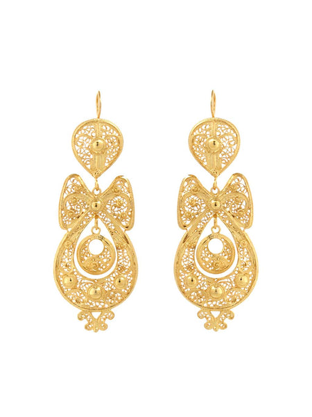 Princess earrings (size M) FiligranaPortuguesa - Main Image