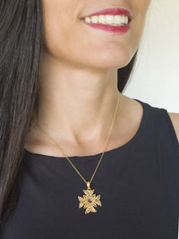 Maltese Cross Pendant (Size M) – 9K Gold / 19K Gold