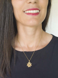 Maltese Cross Pendant (Size S) – 9K Gold / 19K Gold