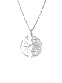 Circle Style Pendant – Sterling Silver