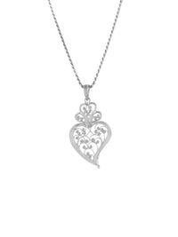 Heart Style Pendant – Sterling Silver