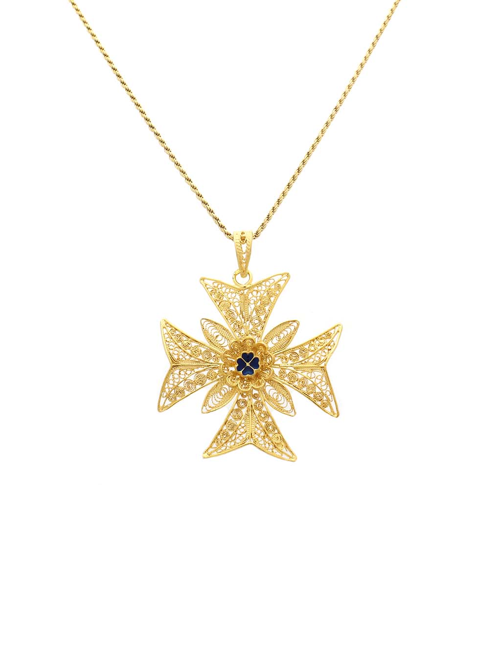 Cruz de Malta em filigrana (tamanho L) (4839531675707)