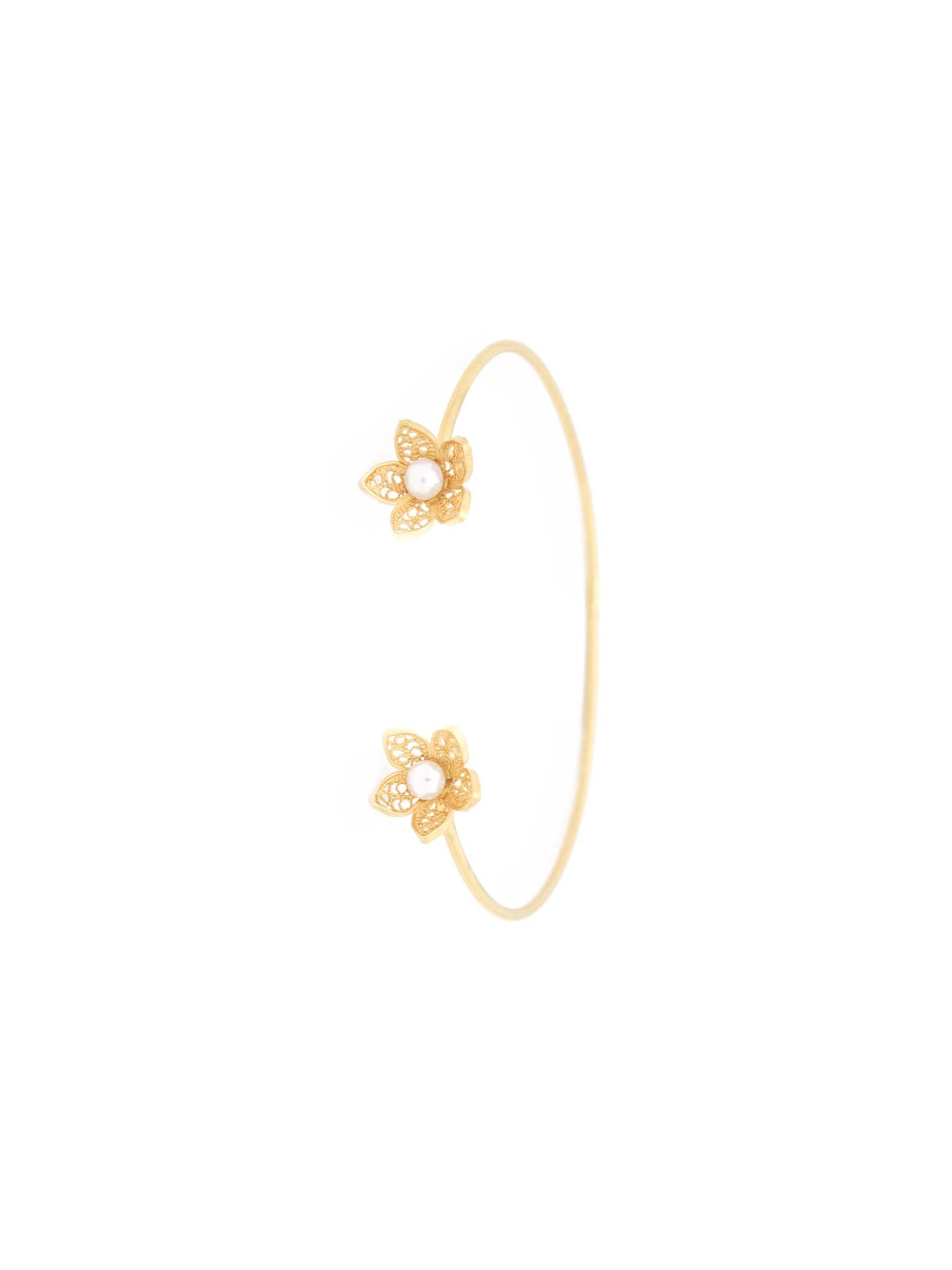Pulseira Florzinhas Pérola (5879954768022)