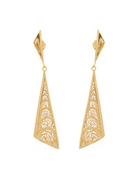 Brincos Xaile Estilo – Prata Dourada