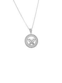 Medalha Redonda Borboleta – Prata