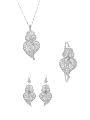 Conjunto Virtuosa (Tamanho S) - Pendente, Brincos e Pulseira (5943470424214)