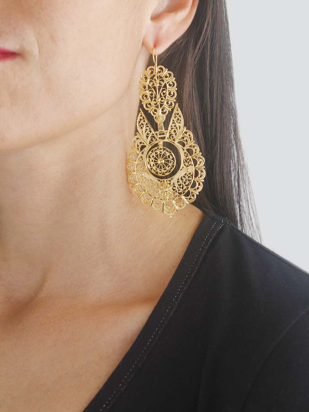 Brincos Rainha Filigrana XL (5938173935766)