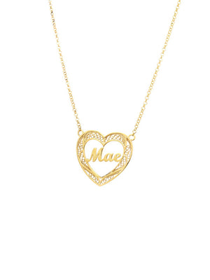 Filigran Heart Mother Necklace III