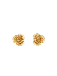 Rose Earrings – Gold-Plated Silver / 9K Gold / 19K Gold