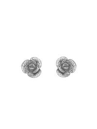 Rose Earrings – Sterling Silver